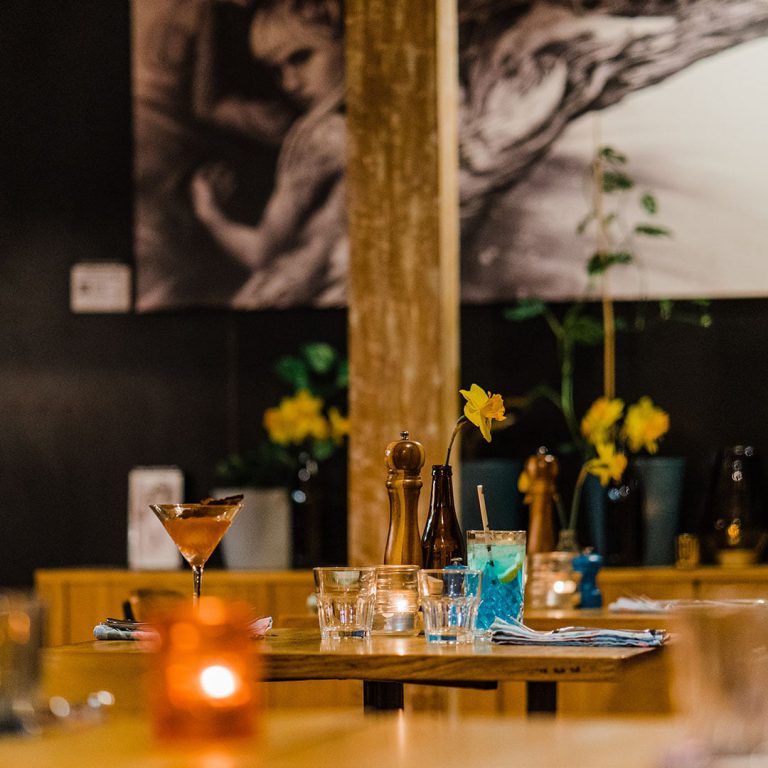 Image of blue cafe Launceston cocktails function events dinner Tasmania