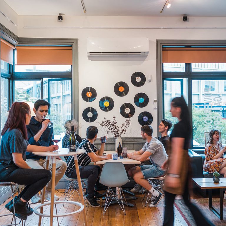 Image of blue cafe Launceston cocktails function events dinner Tasmania